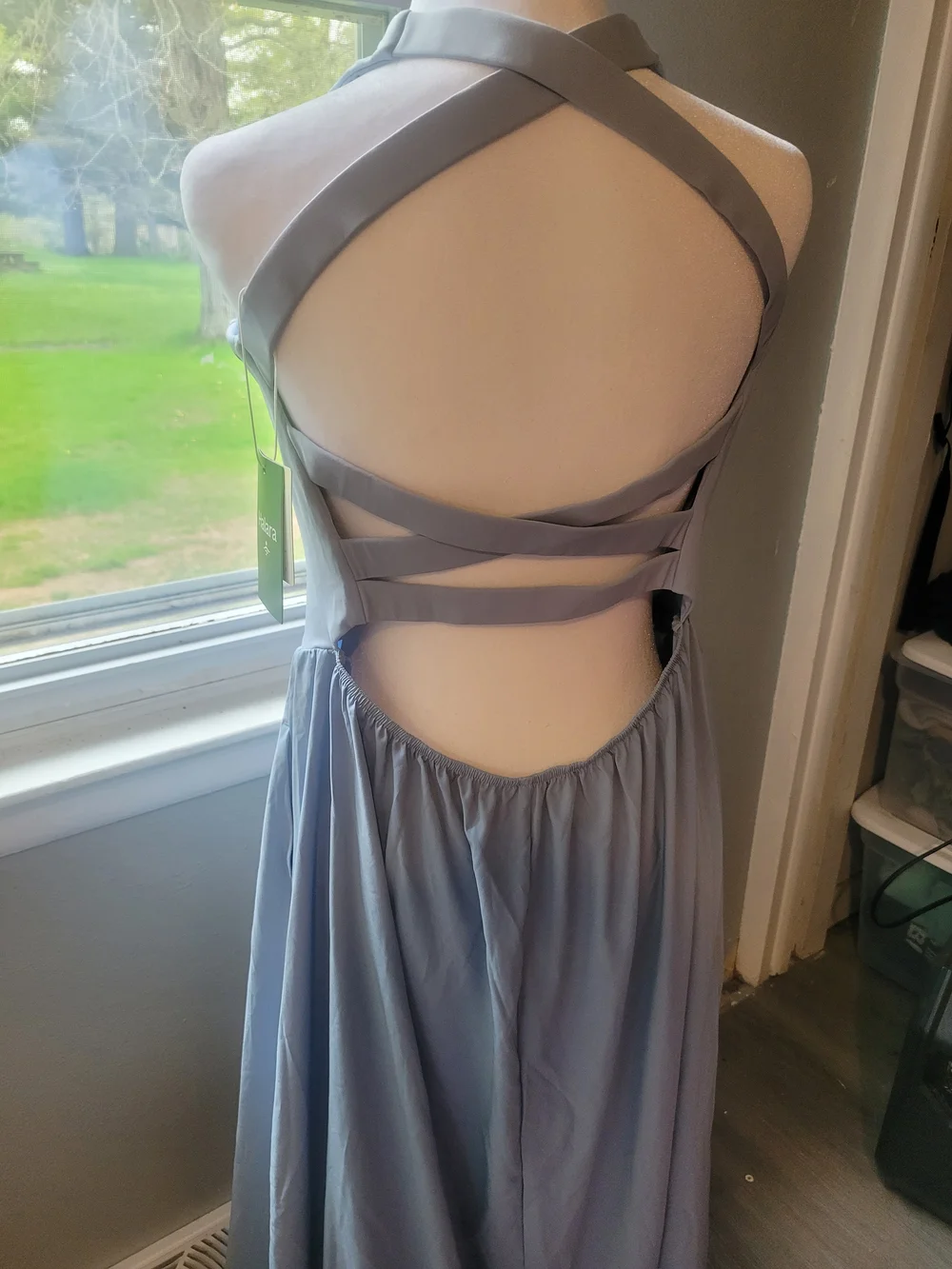 HALARA Light Blue Sleeveless Maxi Dress - Picture 11 of 13
